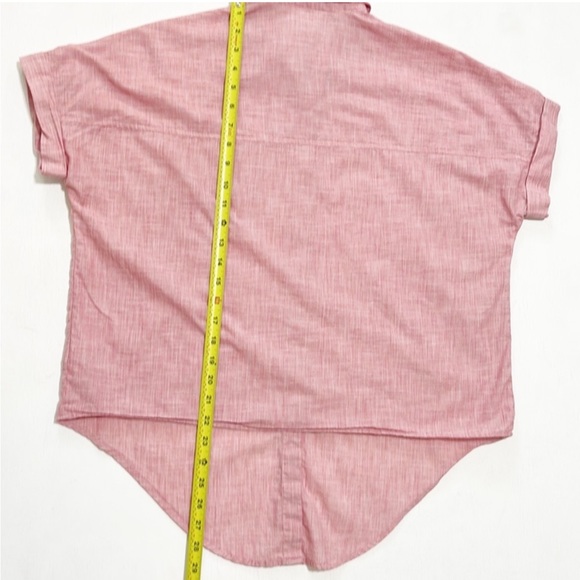 Madewell End On End Tie Front Collared Shirt - Picture 5 of 5